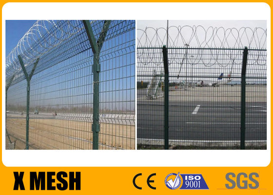 हवाई अड्डे की सुरक्षा बाड़ 2.5 मीटर ऊंची 3 मीटर लंबाई जंग प्रतिरोध लंबे जीवन का उपयोग