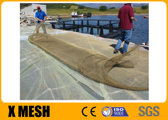 3.5mm Woven Wire Mesh 35mm X 35mm मछली उत्पादन के लिए उद्घाटन आकार