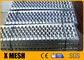 स्टेनलेस 2MM गैल्वेनाइज्ड स्टील ग्रेटिंग 240 X 4020MM एंटी स्लिप ट्रेड